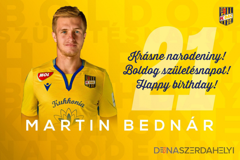 Narodeniny: Martin Bednár má dnes 21!