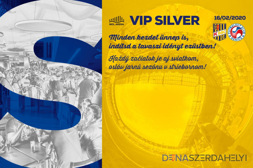 VIP Silver menu na zápase DAC-Senica
