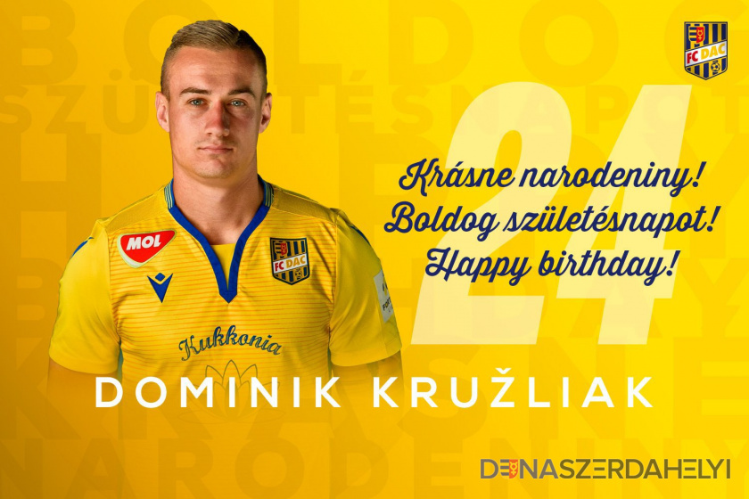 Narodeniny: Dominik Kružliak má dnes 24!