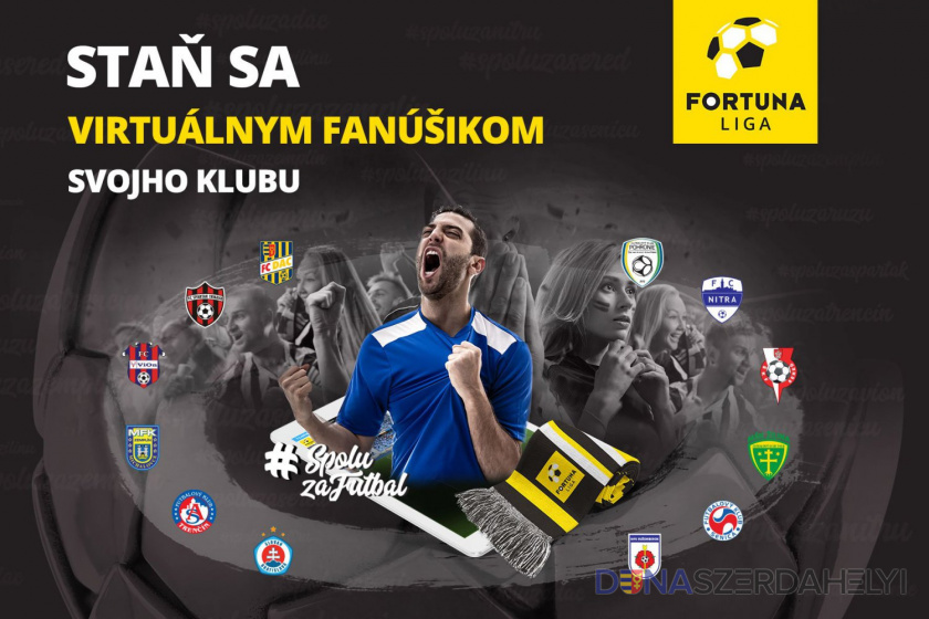 forrás: dac1904.sk Fortuna liga spúšťa projekt pre virtuálneho fanúšika