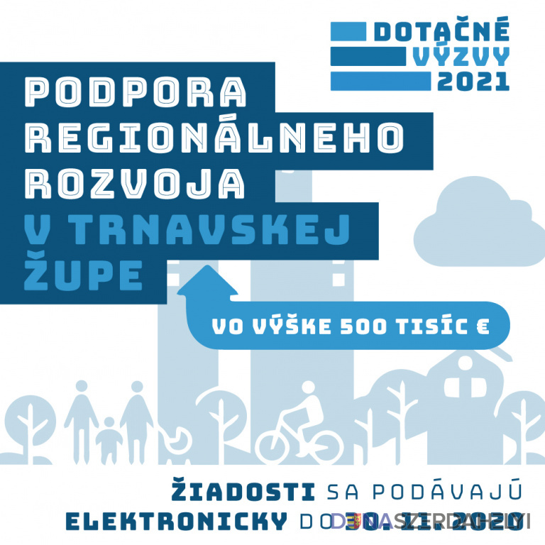 Trnavská župa vyhlásila výzvu na podporu regionálneho rozvoja