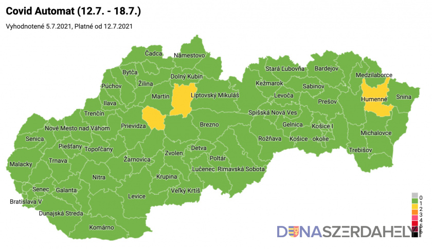 Takmer celé Slovensko je už zelené