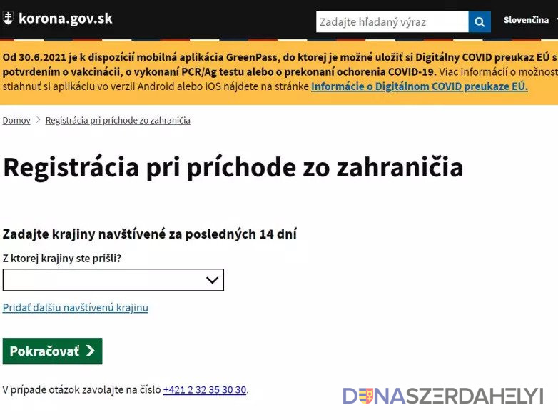 Do eHranice je možné zaregistrovať sa 30 dní pred príchodom