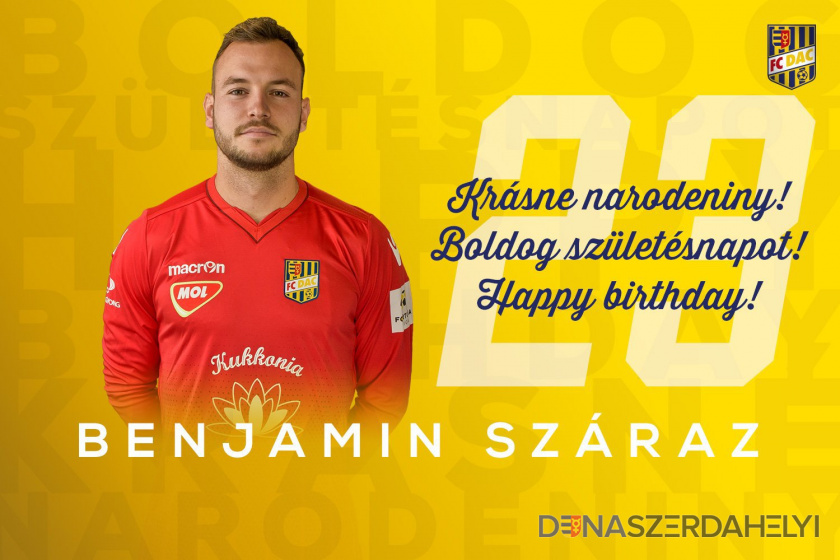 Narodeniny: Benjamin Száraz má dnes 23!
