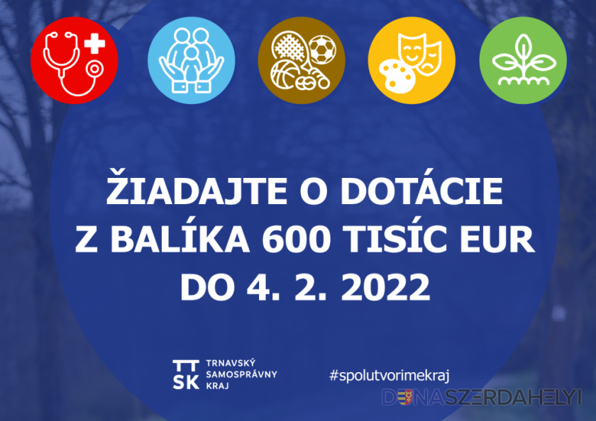 Župa rozdelí medzi obce a organizácie až 600-tisíc eur, o dotáciu môžu požiadať do 4. februára