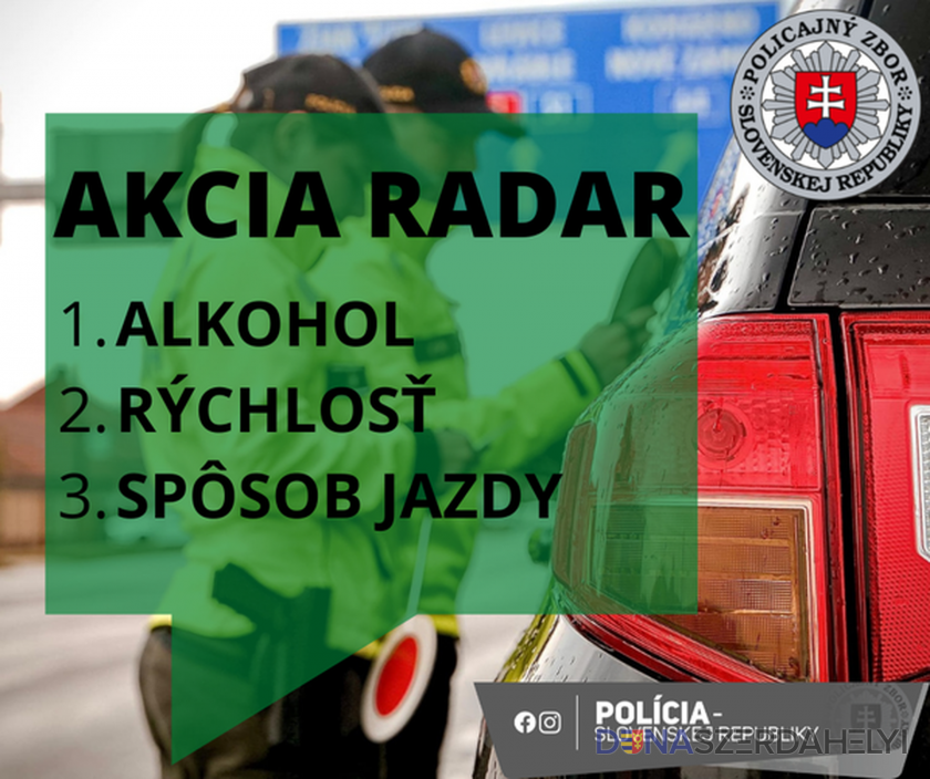   Policajti odkazujú, že stačilo! Začala sa akcia Radar, kontrolovať budú nielen alkohol za volantom