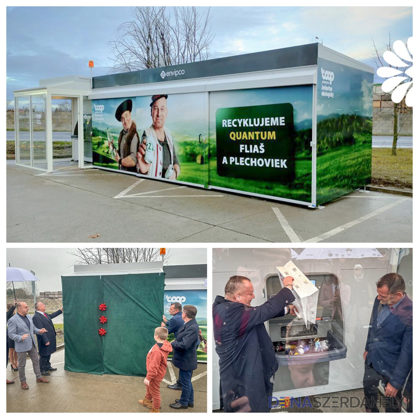 Foto: Coop Jednota - Najlepšie domáce potraviny/FB Prvý najrýchlejší zálohový automat na Slovensku je v COOP Jednote!