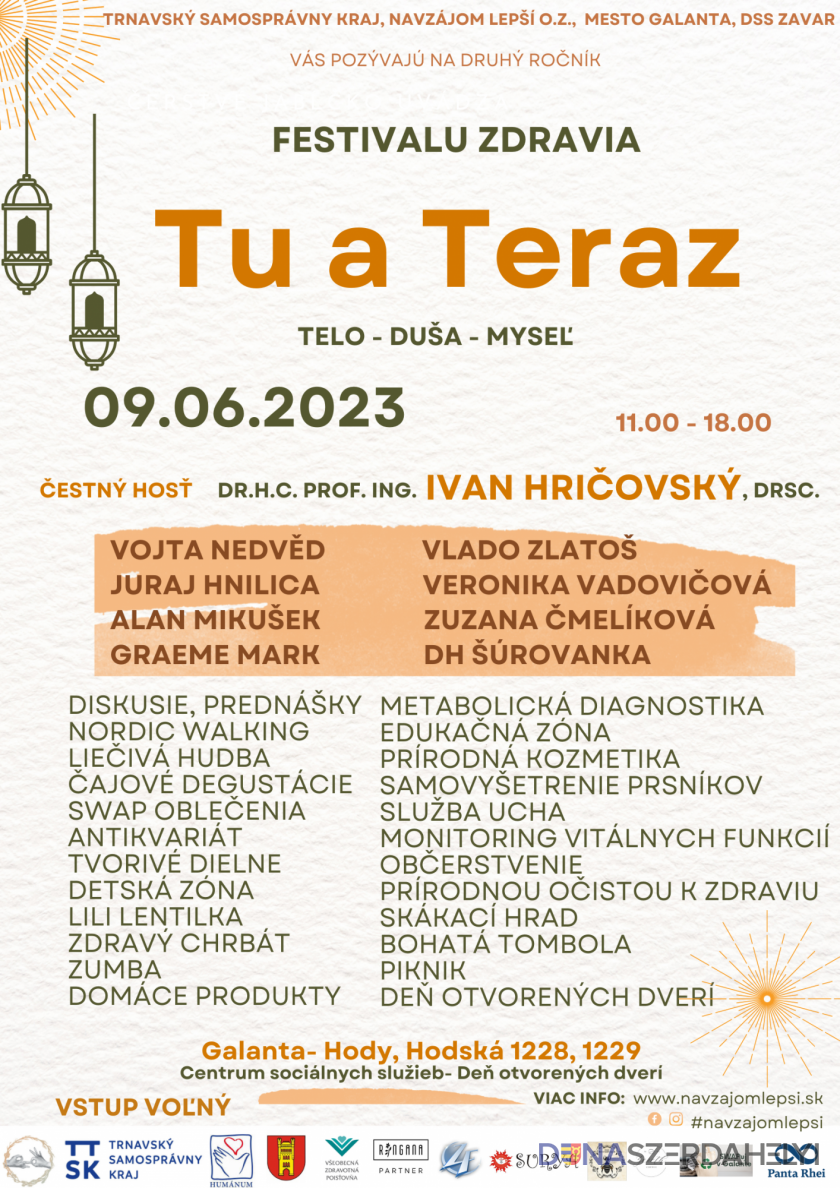 TTSK: V Galante sa uskutoční už druhý ročník festivalu duševného zdravia 