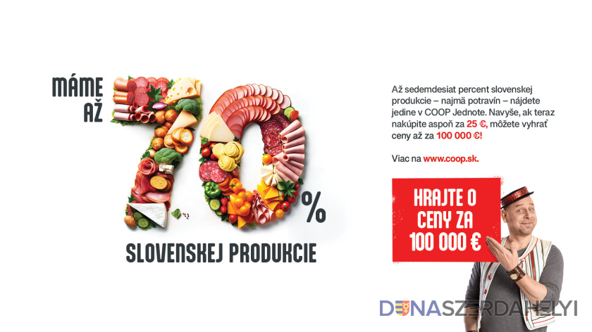 Až 70% slovenskej produkcie v COOP Jednote  
