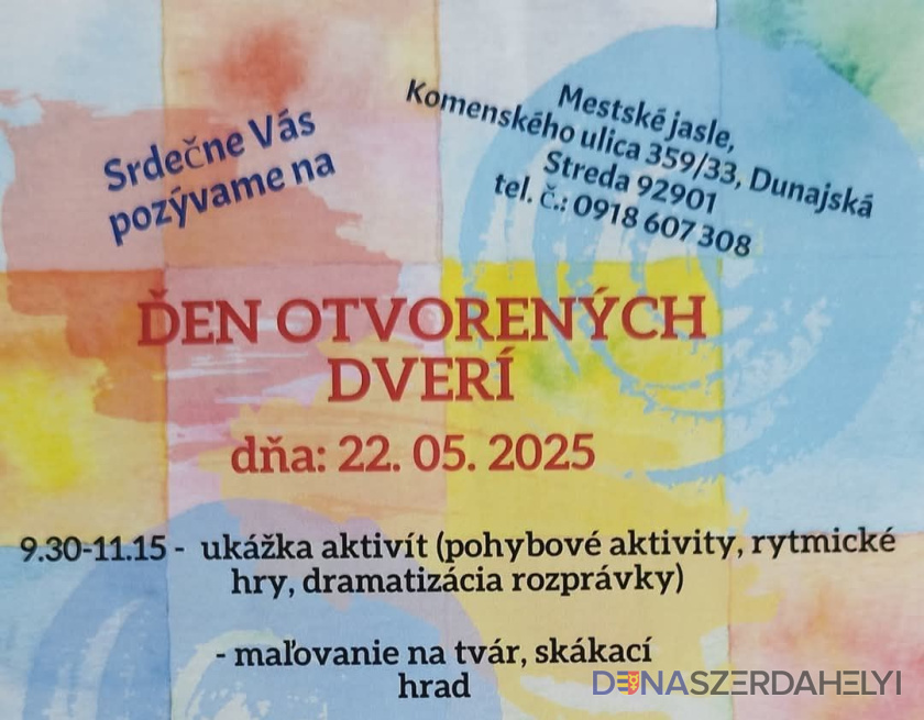 Deň otvorených dverí v Mestských jasliach – 22. mája