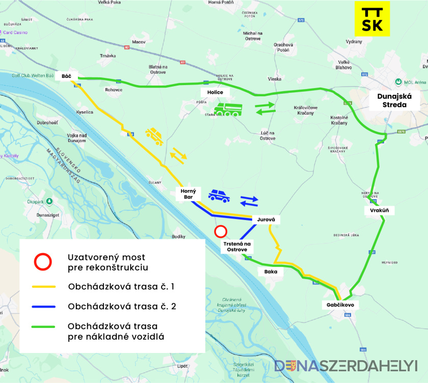 Začína sa rekonštrukcia mosta pri Trstenej na Ostrove, zvýši sa bezpečnosť dopravy
