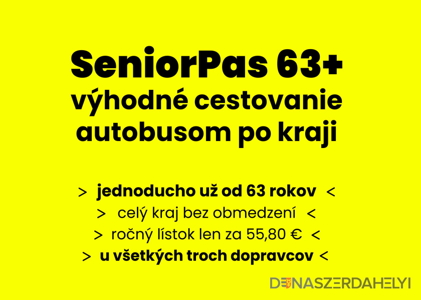 Obyvatelia kraja vo veku 63 a viac rokov budú cestovať regionálnymi autobusmi výhodnejšie