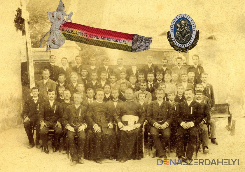 Az 1890-ben alapított egylet – középett Haskó József esperessel. Fotó: Csaplár Benedek Adattár Volt egyszer egy legényegylet…