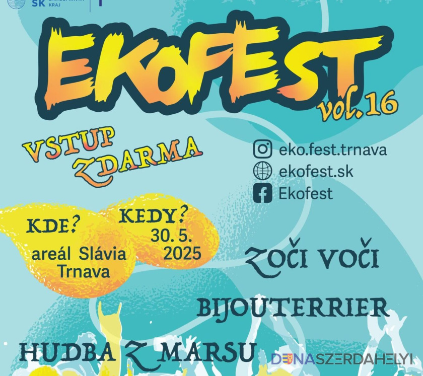Foto: trnava-vuc.sk Ekofest 2025 vypukne 30. mája na Slávii v Trnave