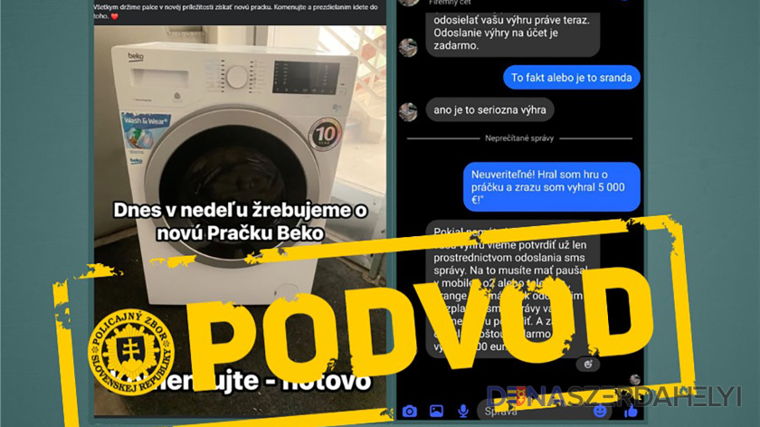 Táto fejková stránka vám práčku zadarmo nedá: akurát sa "postará" o váš účet Polícia vyzýva na ostražitosť pri online nakupovaní v rámci Black Friday