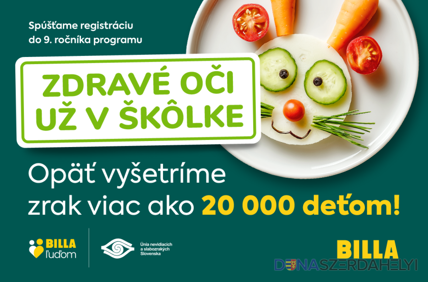 Foto: Biila SLOVENSKO Zdravé oči už v škôlke – 9. ročník pomôže zmerať zrak ďalším 20 000 deťom