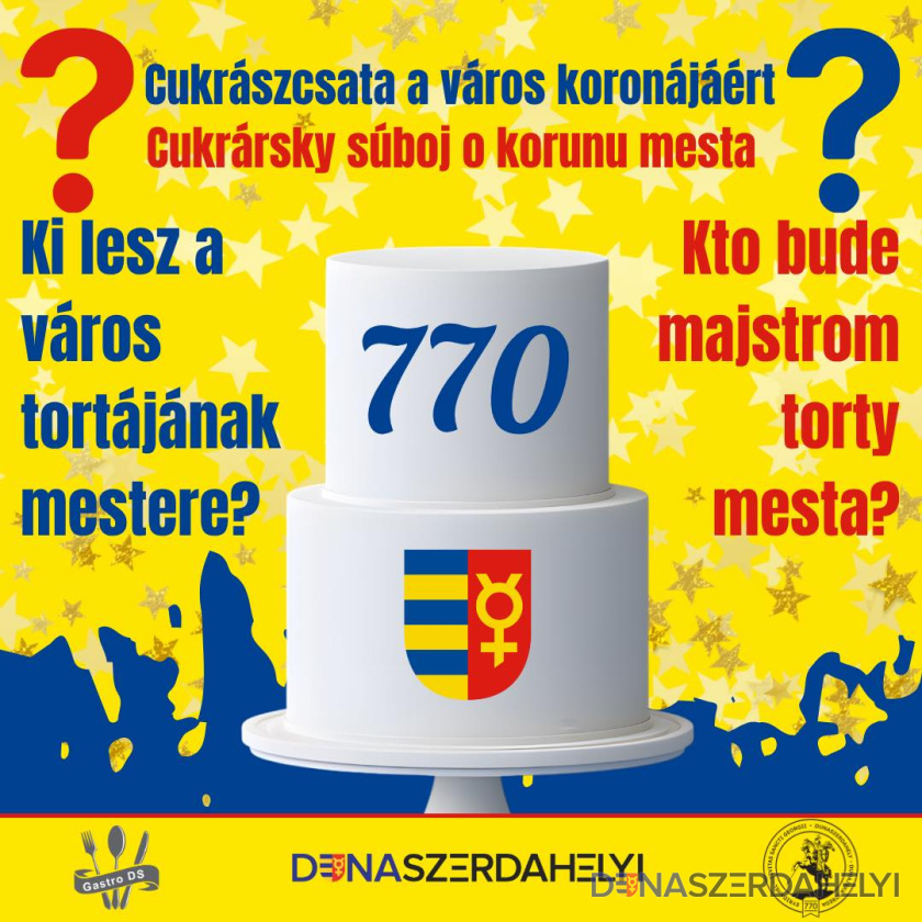 Dunaszerdahely Város Tortája – különleges felhívást kaptak a helyi cukrászműhelyek