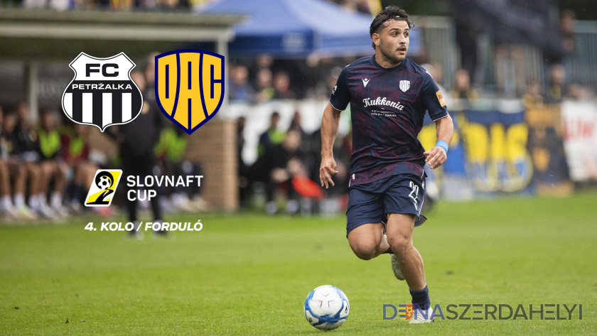 V 4. kole Slovnaft Cupu DAC nastúpi v Petržalke
