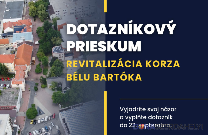 Aj Vy môžete rozhodnúť o budúcnosti Korza Bélu Bartóka