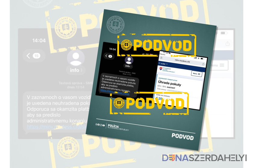 Facebook / Polícia SR Slovensko čelí druhej vlne podvodných sms-správ s fejkovou pokutou od polície