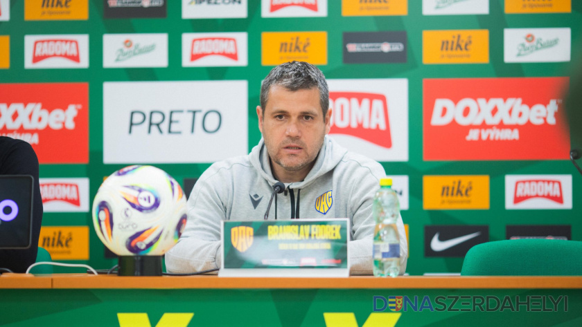 Foto: dac1904.sk Tlačová konferencia po zápase Žilina - DAC 1904 (3:1)