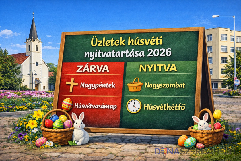 Illusztráció (dunaszerdahelyi) Így alakul az üzletek nyitvatartása Dunaszerdahelyen húsvétkor 2026-ban