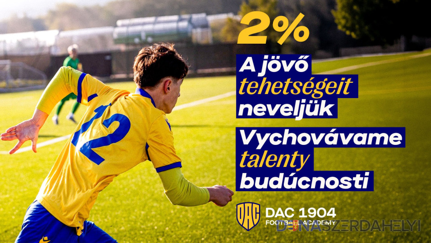 Venujte 2 % z vašej dane na podporu mladých talentov DAC!