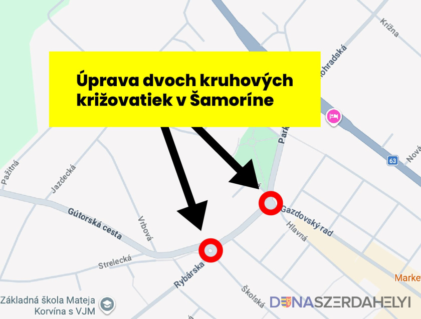 TTSK: Rekonštrukcia križovatiek v Šamoríne