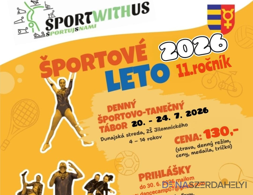 Športové leto 2026 s Klubom akrobatického rokenrolu Športujsnami v Dunajskej Strede