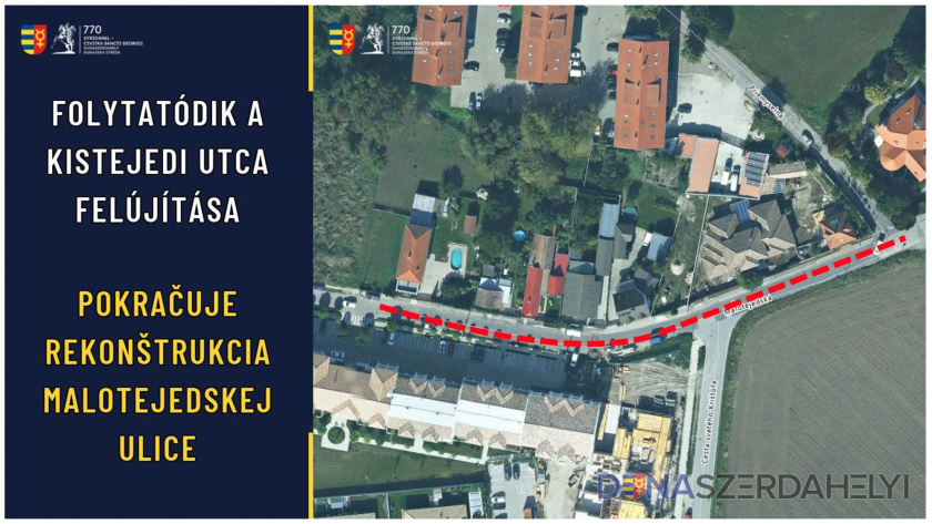 Vo štvrtok sa začne druhá etapa rekonštrukcie Malotejedskej ulice