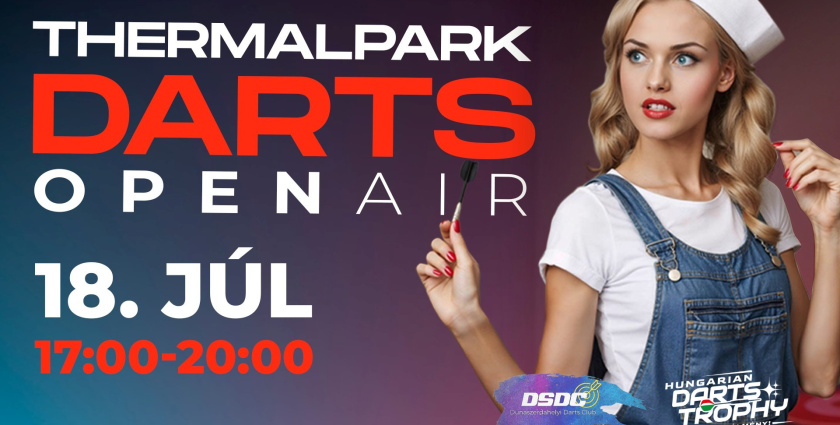 Leto, kúpalisko a šípky? Prichádza prvý Thermalpark Darts Open Air turnaj!