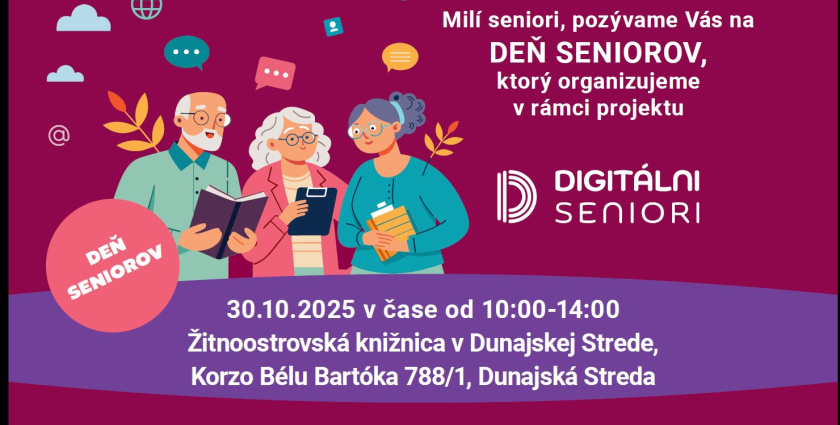 Digitálne dobrodružstvá pre seniorov – aj v Dunajskej Strede