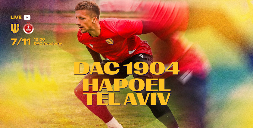 Link na živý prenos z prípravného stretnutia DAC 1904 - Hapoel Tel-Aviv