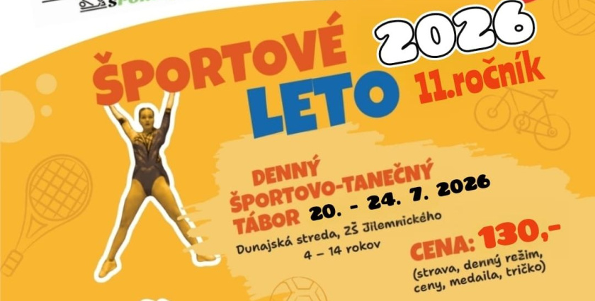 Športové leto 2026 s Klubom akrobatického rokenrolu Športujsnami v Dunajskej Strede
