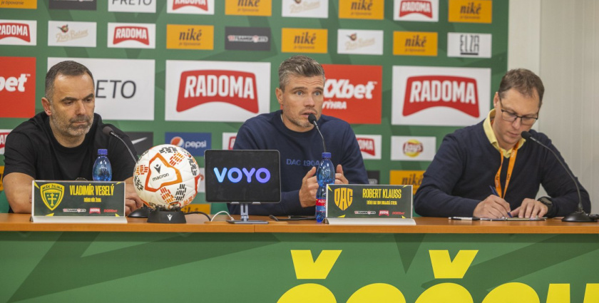 Tlačová konferencia po zápase Žilina - DAC 1904 (2:3)