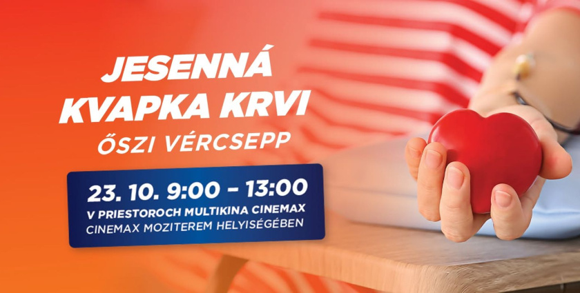 Jesenná kvapka krvi, ktorá môže pomôcť mnohým