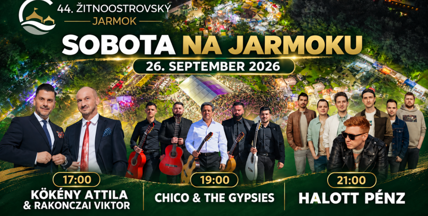 Rodinnými programami a koncertom Halott Pénz sa v sobotu rozlúči 44. Žitnoostrovský jarmok