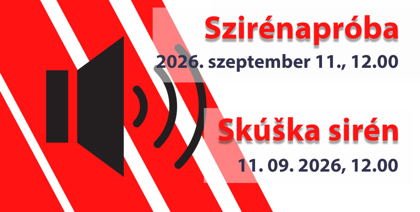 Hlasitá skúška sirén v septembri
