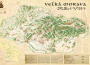 Veľká Morava - ručne maľovaná mapa